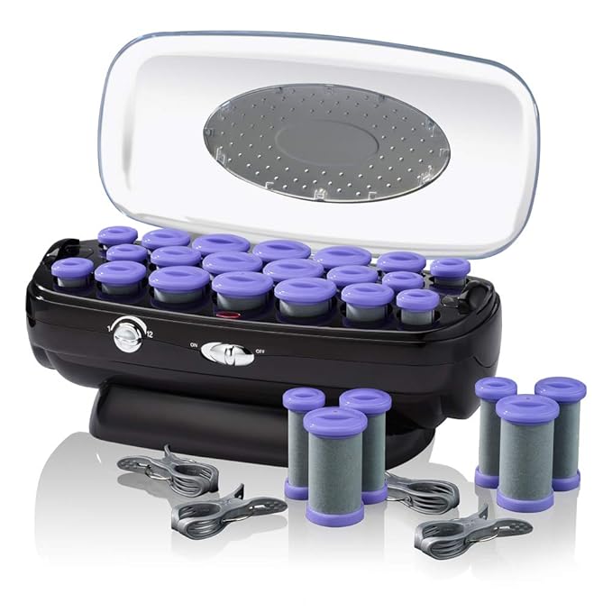 INFINITIPRO BY CONAIR Instant Heat Ceramic Flocked Rollers w/ Ionic