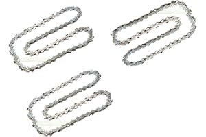 3 x Saw Chains 30 cm / 1.1 mm / 3/8 Inch / 46 TG Compatible with Makita UC3041A / DUC302 Chainsaw