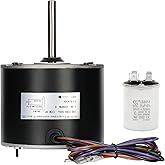 0131M00061SP Condenser Fan Motor, 1/4 Hp Condenser Fan Motor | 1/4 HP 830RPM 208-230V 1.5A Compatible with Goodman Amana Janitrol Air Conditioner Replaces YDK-180S84062-01-830