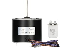KNOCOKIE 0131M00061SP, 1/4 Hp Condenser Fan Motor Replaces Goodman Condenser Fan Motor, Zongshan Broad-Ocean YDK-180S84062-01-830 RPM, 1-Speed, Replaces Amana Janitrol P/N: 0131M00014PS