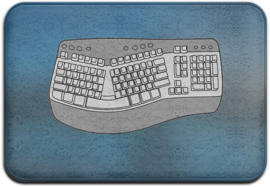 Keyboard Cartoon Comic Doormats Outdoor Mats Door Scraper Entrance Mats Outdoor