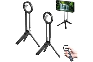 Magnetic Phone Tripod for iPhone,Ma38 Portable Phone Holder Mini Tripod for Magsafe with Doule-Adjustable 180° Rotation,5-in-