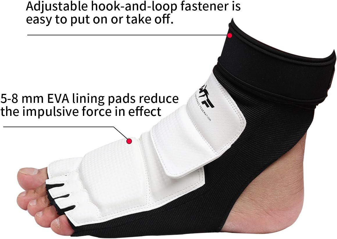 Goetland Taekwondo Foot Protector Gear Martial Arts Fight Boxing Punch Bag Sparring Training : Sports & Outdoors