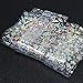 8pcs Christmas Foils For Nail Holographic Laser Nails Transfer Foil Wraps Sticker Clear/Black Starry Tip Snowflake Elk Set