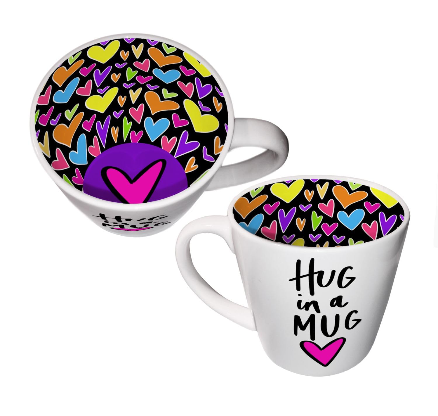 WPL Gifts Hug in a Mug There Coffee Tea Mug Inside Out 250ml