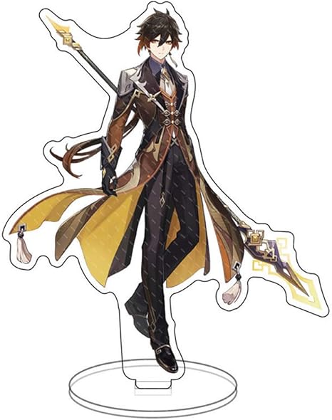 Amazon Com Genshin Impact Xiao Zhongli Ganyu Figure Game Acrylic Peripheral Ornaments Collections For Fans Zhongli Kitchen Dining