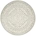 SAFAVIEH Adirondack Collection 6' Round Ivory / Slate ADR108S Oriental Medallion Non-Shedding Dining Room Entryway Foyer Living Room Bedroom Area Rug