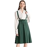 Allegra K Women's Cute Suspender Skirt High Waist Overall Corset Skater Skirt Short Mini Dress