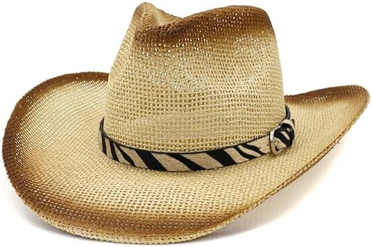 Tongdour Sombrero de paja para el sol para mujer y hombre, estilo