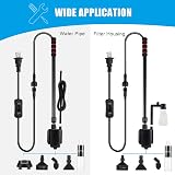 AQQA Aquarium Gravel Cleaner Siphon Kit 6 in 1 Electric Water Changer view 3