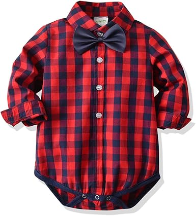 baby boy red dress shirt
