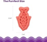 Catstages Fishie Fun Feed Mat Slow Feeder Cat Bowl Pink view 6