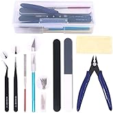 Swpeet 9Pcs Professional Gundam Modeler Basic Tools, Gundam Model Tools Kit Perfect for Model Kit Building Beginner Hobby Mod