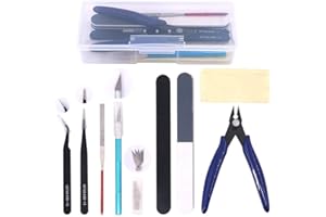 Swpeet 9Pcs Professional Gundam Modeler Basic Tools, Gundam Model Tools Kit Perfect for Model Kit Building Beginner Hobby Mod