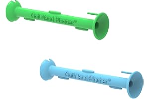 OptiWand Pincher 2 Pack Portable Soft Contact Lens Removal & Insertion Tool - Silicone Rubber Eye Lens Inserter & Remover Device with Pincher End & Finger Grips - Safe & Easy to Use, Travel Size 2.3"