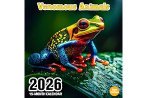 Venomous Animals 2026 Calendar: Fascinating and fearless creatures of danger
