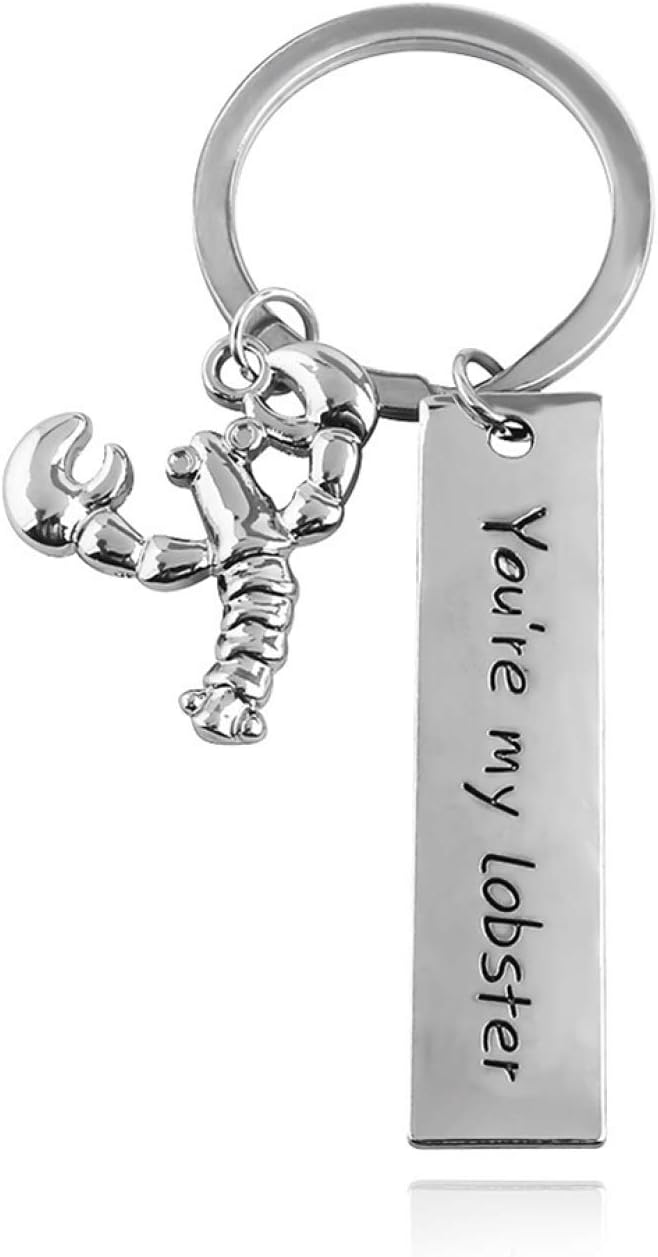 SYxiongsheng Brilliant 1Pc Friends Tv Show 25Th Anniversary Jewelry Central Perk Coffee Time Keyring Keychain You are My Lobster for Good Friend Gift