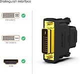 BENFEI DVI to HDMI Adapter 2 Pack Bi-Directional Gold-Plated Connectors view 2