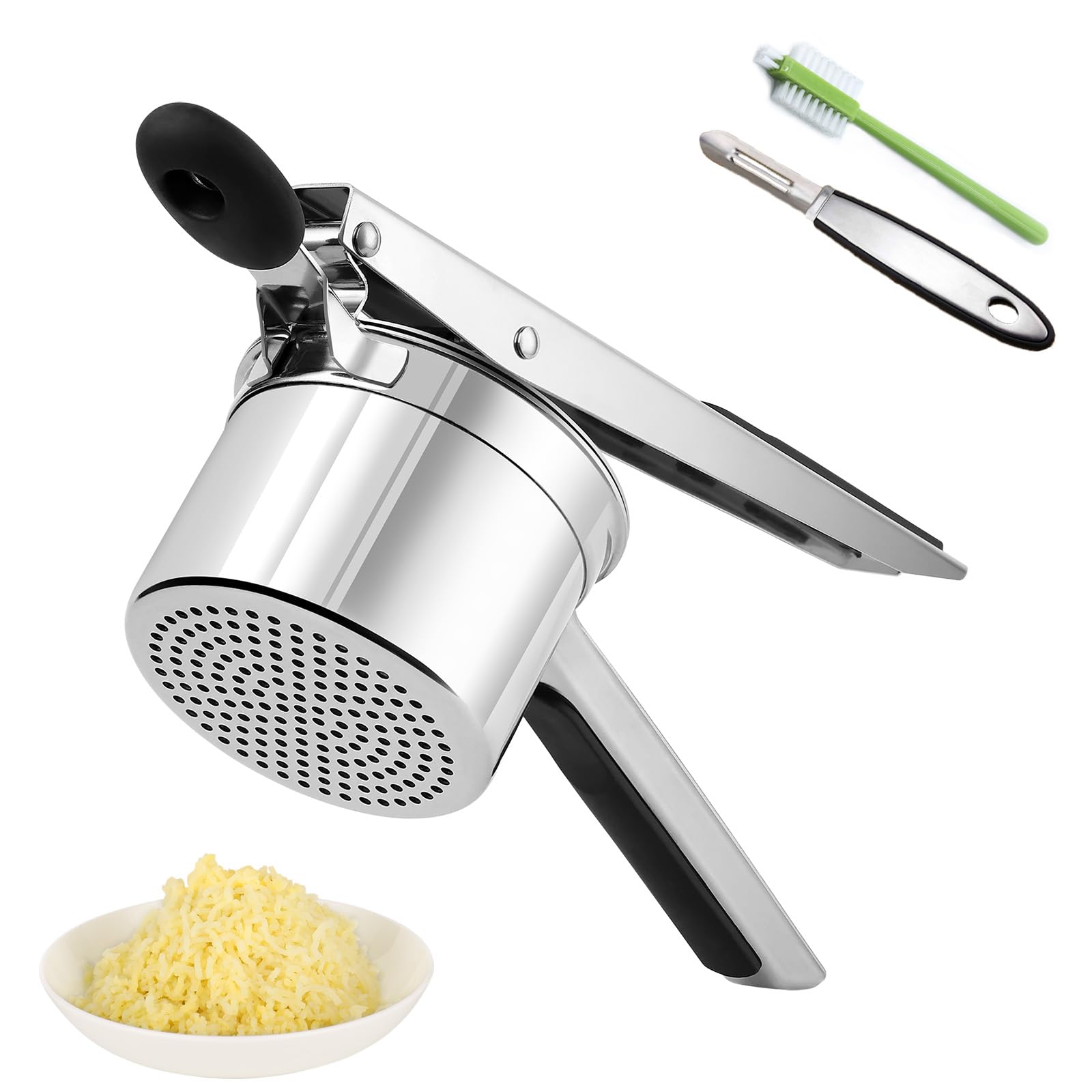 Photo 1 of Potato Ricer Stainless Steel, Large Potato Masher 15oz, Heavy Duty Ricer Kitchen Tool for Perfect Mashed Potatoes, Potato Press and Mash Kitchen Gadget, Spaetzle Maker for Noodle