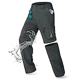 IGOLUMON Men's Convertible Hiking Pants, Zip Off