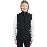 Ladies' Cruise Two-Layer Fleece Bonded Soft Shell Vest XL BLACK