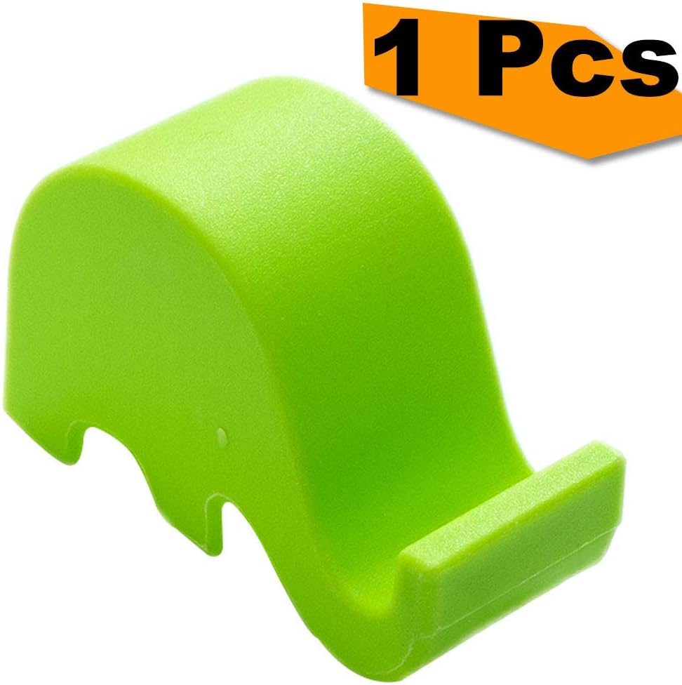 IoYoI Elephant Phone Holder, Office Desk Business Card Stand, Creative Cute Animal Phone Stand Tablet Stand Mounts (Green, 1 Pcs): Home Audio & Theater