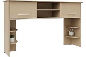 Realspace® Koru 60" W Hutch for Koru L-Shaped Or Straight Computer Desks, Natural Oak