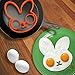 Silicone Egg and Pancake Mold - Owl/Bunny/Sun Clound/the Guy with Glasses Patterns- Set of 4