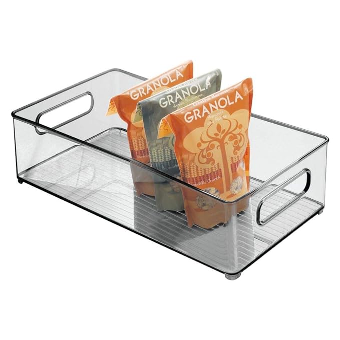 mDesign Caja organizadora con asas - Práctico organizador de ...