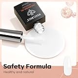 Modelones Builder Gel Milky White 15ML 8-in-1 LED Base Color Gel Builder view 4