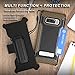 Beyond Cell Trishield Durable Rugged Heavy Duty Phone Cover Belt Clip Holster and Built in Kickstand Compatible with Galaxy Note 8 - Wood Brown