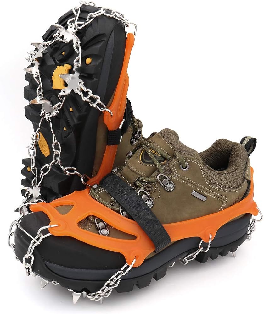 Leanking Ice Snow Grips, Traction Cleats Ice Cleats with