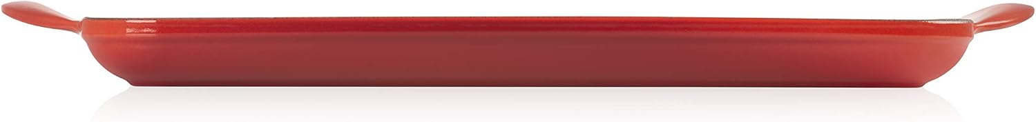 LE CREUSET Rectangular Grill 32cm Cerise, Cherry Red - Image 5