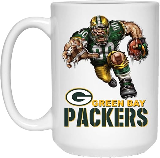 Sports Outdoors Fan Shop Green Bay Packers Line Up Mug Kitchen Dining Copesel Com Ar