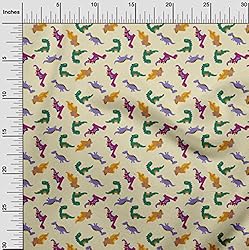 oneOone Polyester Spandex Light Yellow Fabric