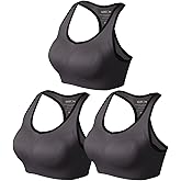 Match Racerback Sports Bras for Women – Padded Seamless Strappy Workout Tops for Yoga Gym Runing Fitness Sports Bras