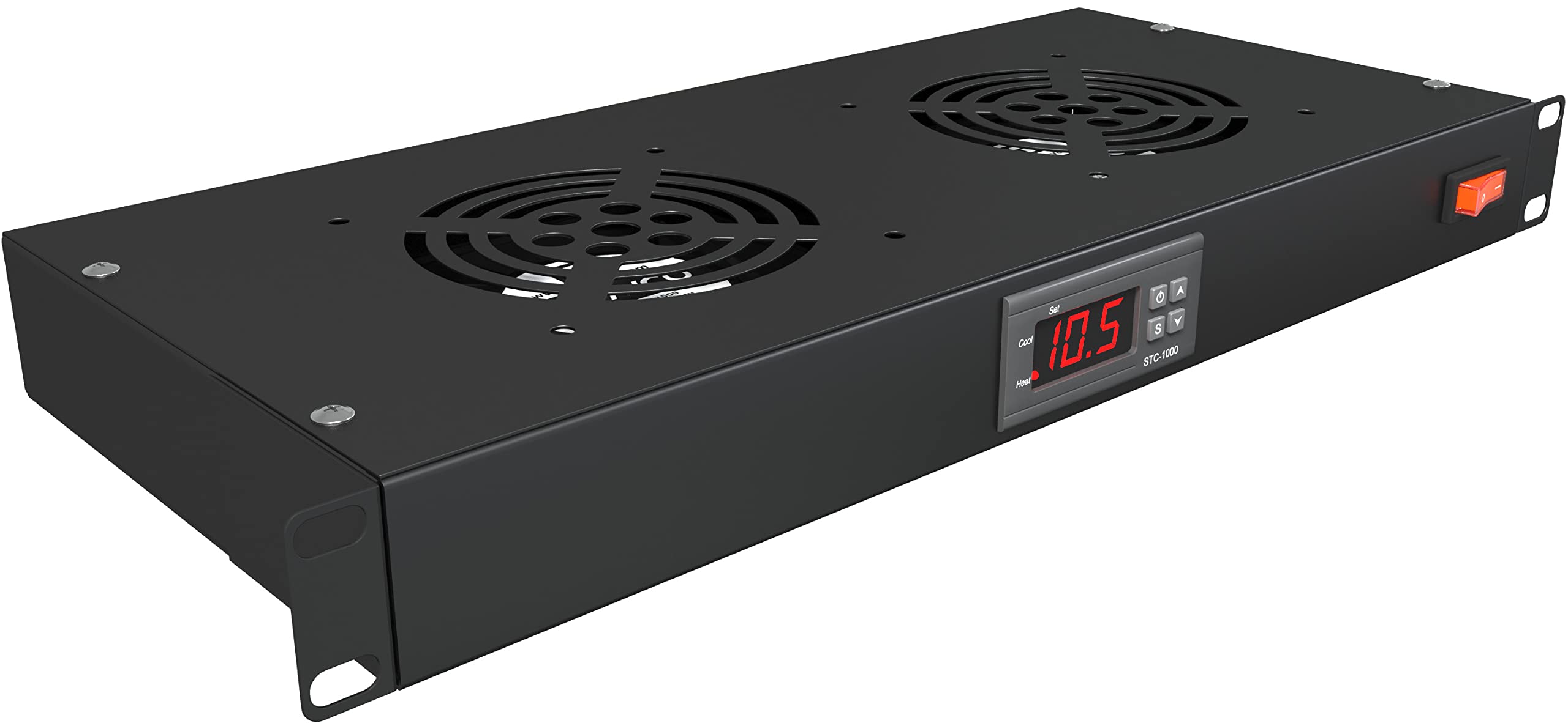Rack Mount Fan - 2 Fan Server Cooling System - 1U