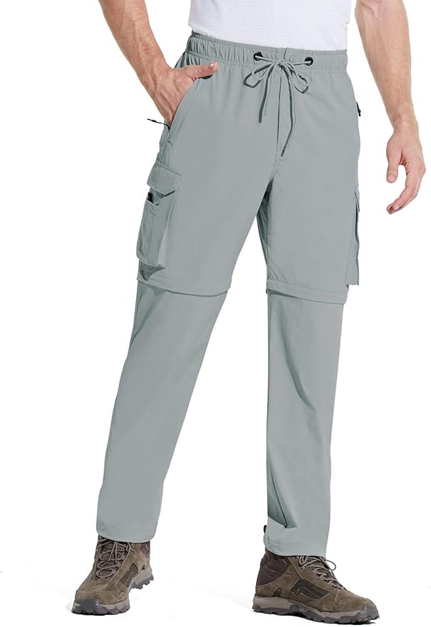BALEAF Men's Convertible Hiking Cargo Pant Zip Off Lightweight Quick Dry Outdoor