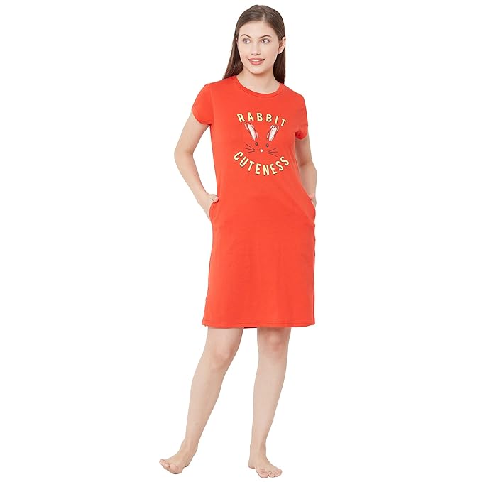Buy Sweet Dreams Printed Womens Nightdress at Amazon.in