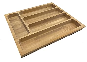 Kitchen Beech Cutlery Tray Drawer Insert Actual Width 520mm