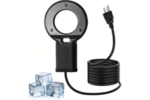 ALLOYNIX 1PCS 500W Chicken Water Heater- Cast Aluminum Thermostatic Control for Bird Bath, Chicken Waterer & Stock 9.8FT Cord Utility De-Icer Heater - Safe for Livestock, Wildlife Ice Remover