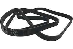 HJSIUTV 6PK2320 Drive Belt 6 Rib Micro V Rubber Serpentine Multi Wedge Replacement for Rainier 2007 2006 2005 2004 Trailblazer 2009 2008 Envoy Ascender Bravada Black