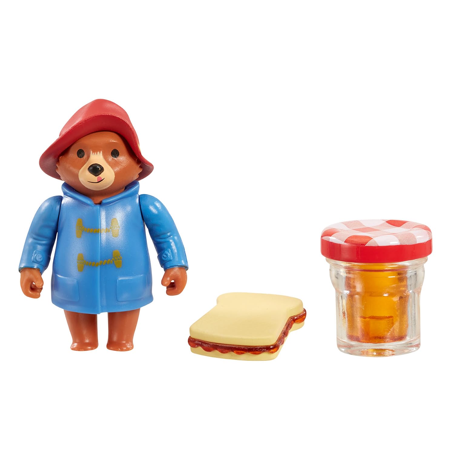 Rainbow Designs Paddington Bear Toy Marmalade Treats Pretend Playset – Paddington Bear, Marmalade Sandwich & a Jar of Marmalade - Imaginative Cooking Set from Adventures of Paddington TV Series