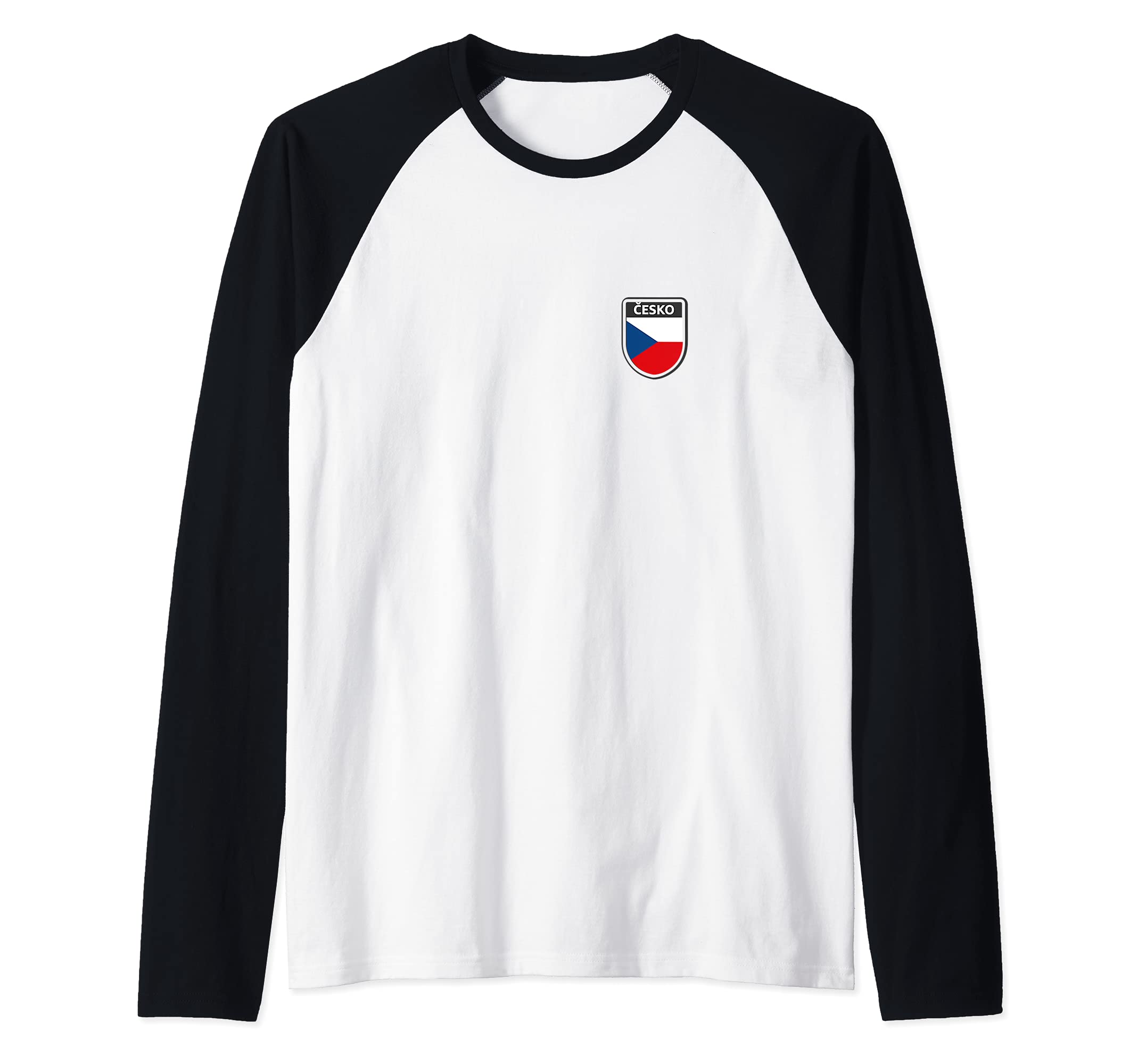 Flag Czech Republic Raglan Baseball Tee