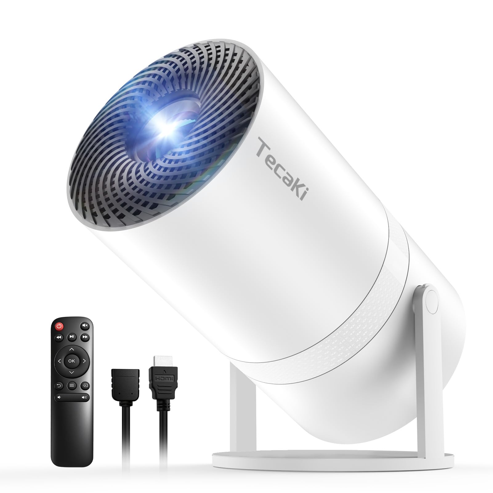 Photo 1 of [Built-in Apps] Projector with WiFi and Bluetooth,Mini Portable Support Movie Projector 1080P HD,Auto Keystone Correction,180° Rotatable,Compatible with TV Stick, HDMI, USB, Smartphone, Laptop