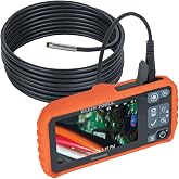 Klein Tools ET17 Utility Borescope, 5.5mm 9.8-Ft Waterproof Gooseneck Snake | Endoscope Inspection Camera with LED Lights, 4.3-Inch LCD Display and Attachments