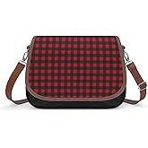 Meaudiwes Stylish Women's Shoulder Bag Vintage PU Leather Handbag For Daily Use