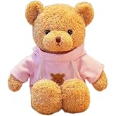 YUKOUQIAN Teddy Bear Stuffed Animals Soft Plush Cute Teddy Bear Doll for Boys Girls 15.7in(Pink Bear 15in)