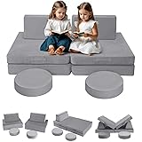 MeMoreCool Kids Couch for Playroom, Modular Kids