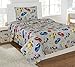 Mk Collection Twin Size Sheet Set Racing Cars Speed Champion Teen/Kids Grey Red Blue Yellow New